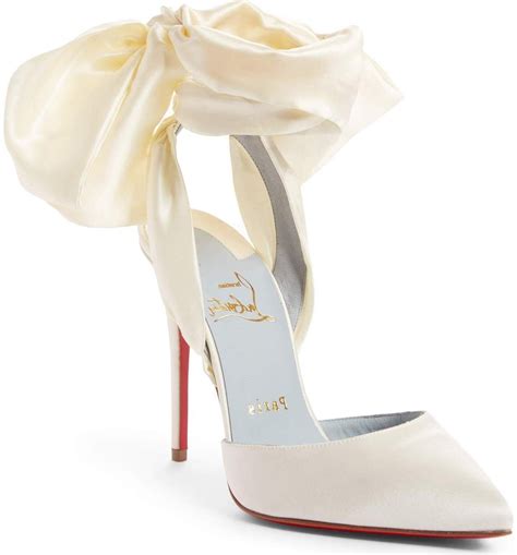 christian louboutin bridal heels